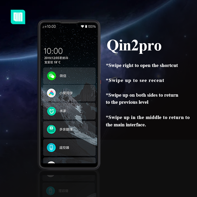 Qin2pro 5.05-inch HD basic full touch screen 4G Android smartphone with camera Cheap phone